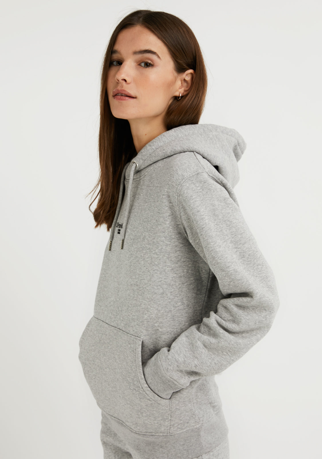 Mid Logo Hoodie Grey / Black