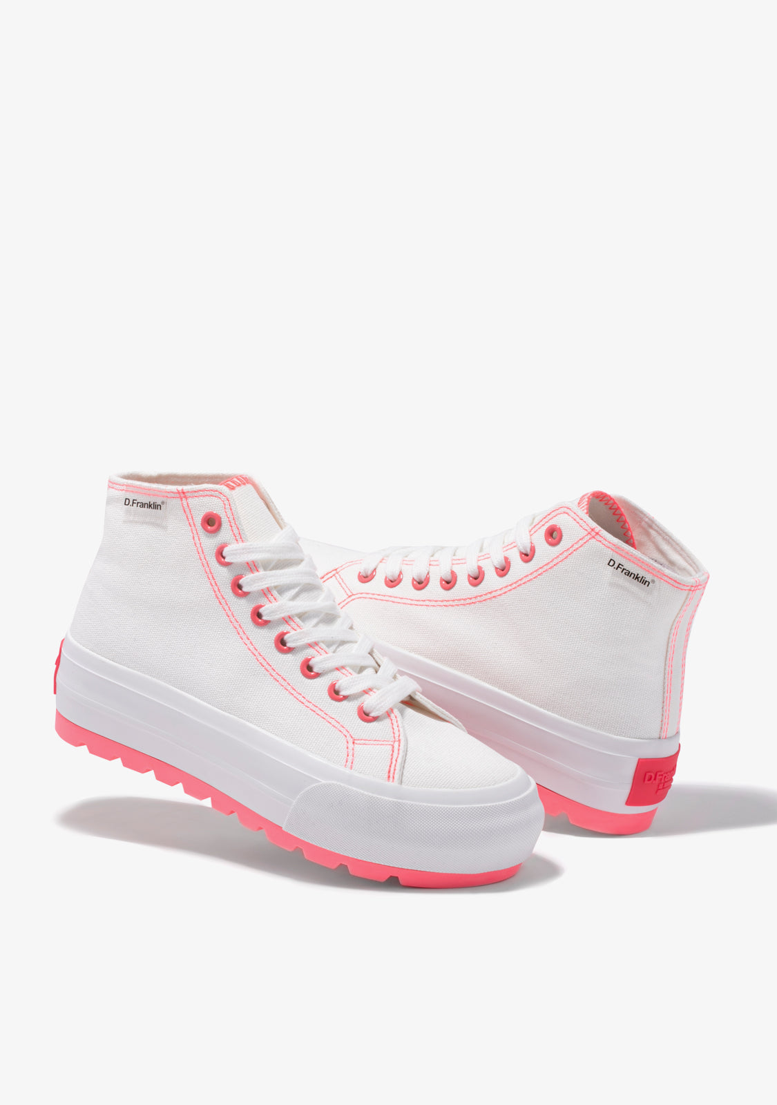 One Way Track Canvas Basic White / Fuchsia