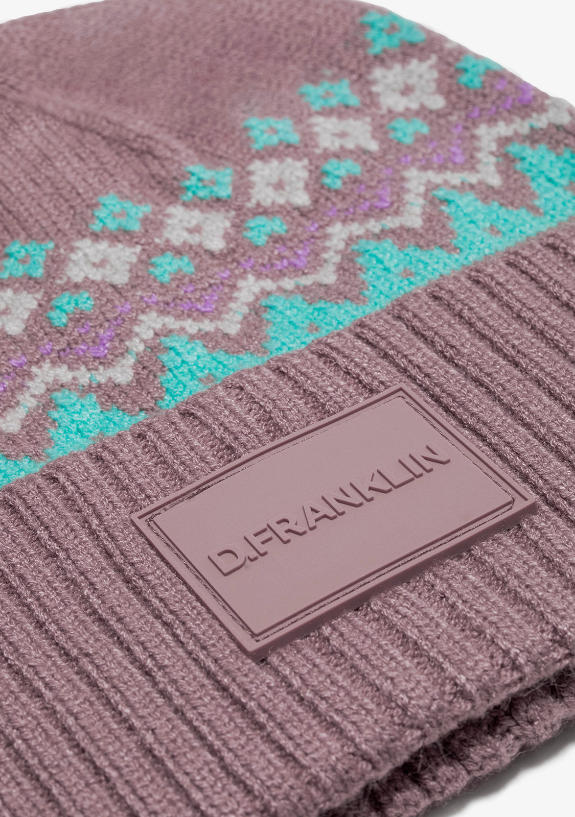 Nordic TRK Fair Isle Beanie Pink