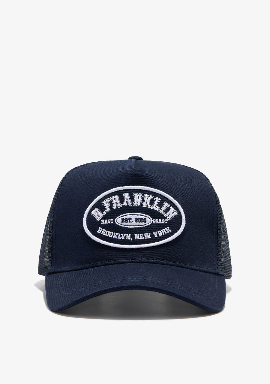 Patch Trucker Cap Navy