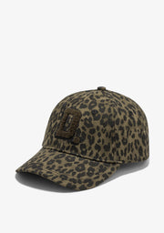 Leopard Baseball Cap Army Green