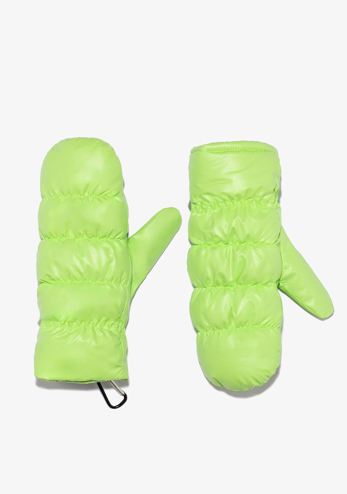 Nordic Bomb Puffer Mittens Green