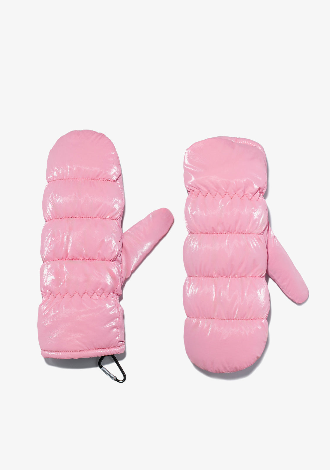 Nordic Bomb Puffer Mittens Pink