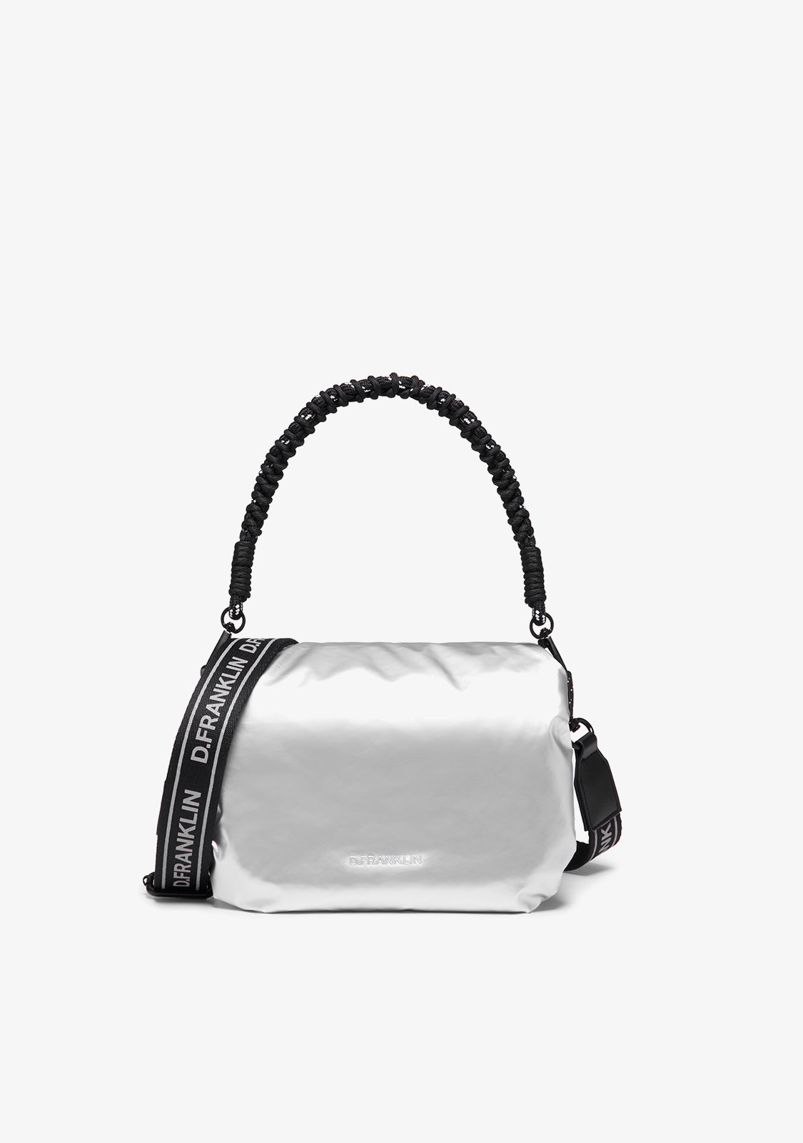 Bomb Flap Crossbody Bag Silver