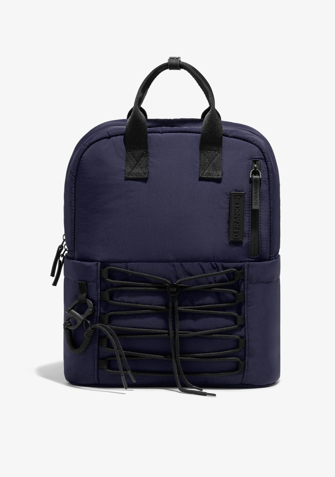 Multi-Pocket Nylon Backpack Navy + Custom Set Fuchsia