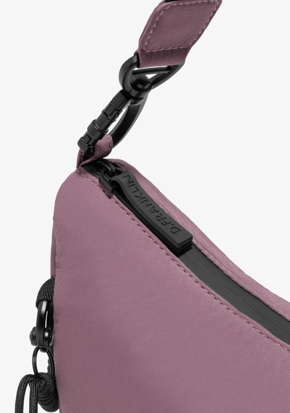 Round Nylon Crossbody Bag Pink