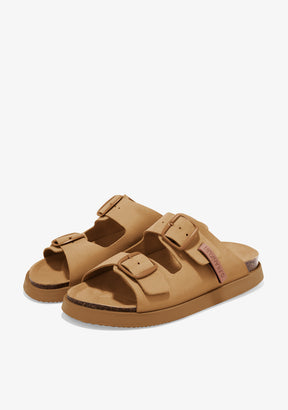 Vibe Sandals Buckle Tan
