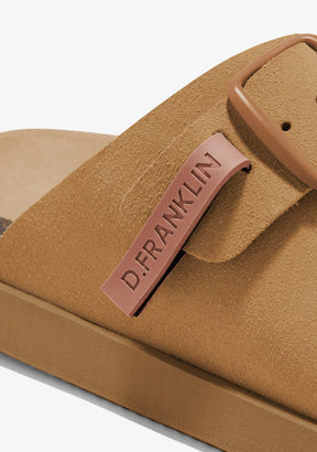 Vibe Sandals Buckle Tan