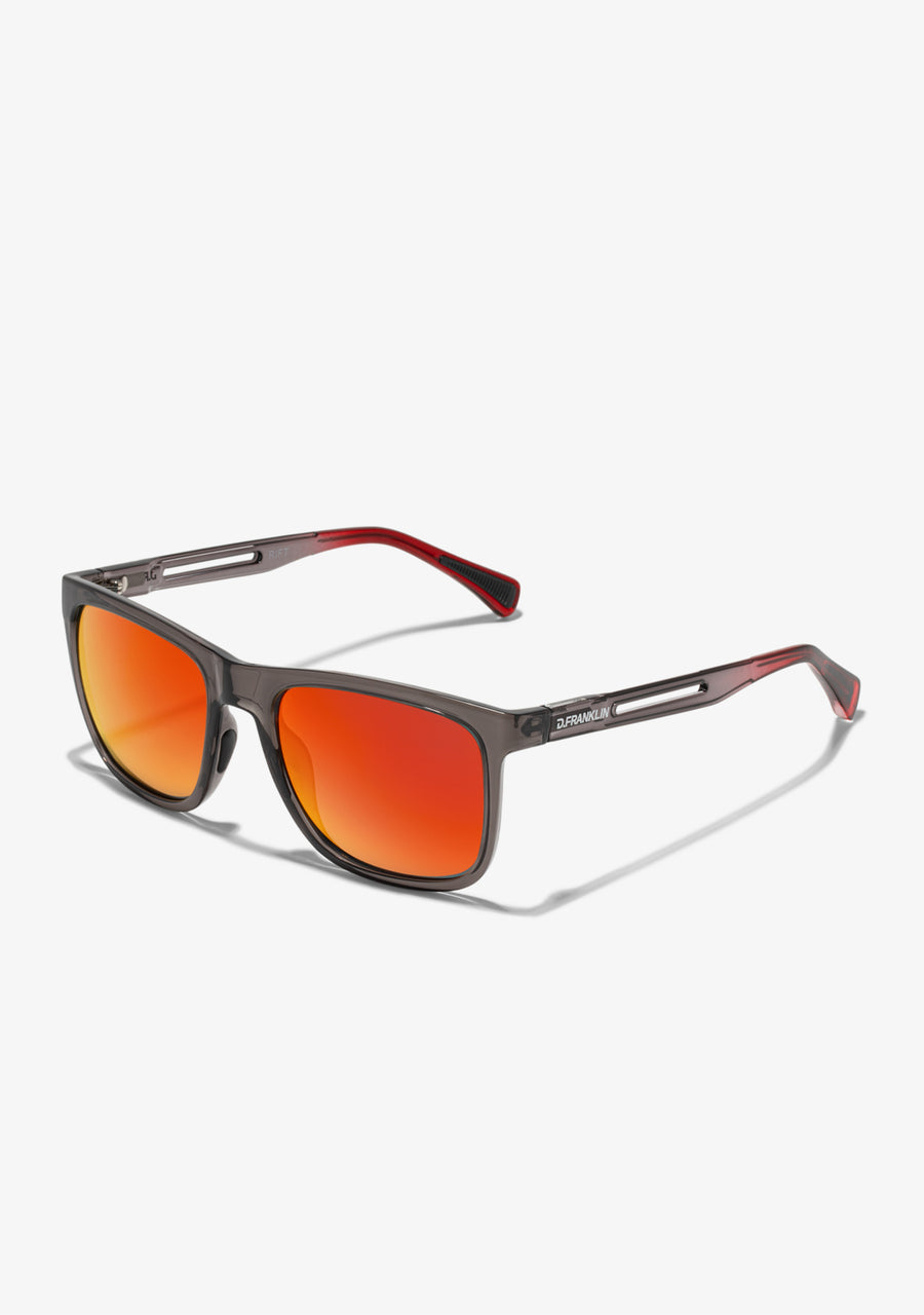 Rift Trans Dark Grey / Red Revo