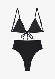 Kai Top + Kalea Bottom Black Bikini