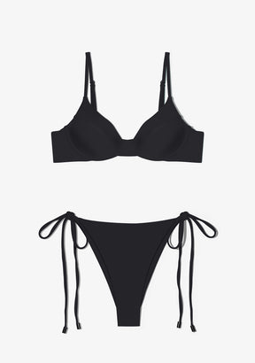 Masha Top + Lilo Bottom Black Bikini