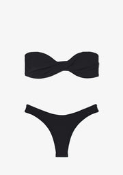 Harper Top + Ava Bottom Black Bikini