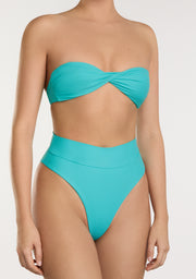 Harper Top + Kalea Bottom Aqua Blue Bikini