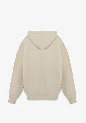 Clean-Cut Oversize Hoodie Off-White