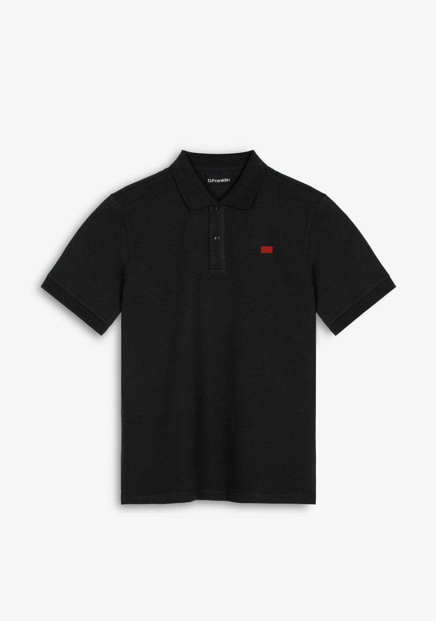 Basic Polo Shirt Black / Red