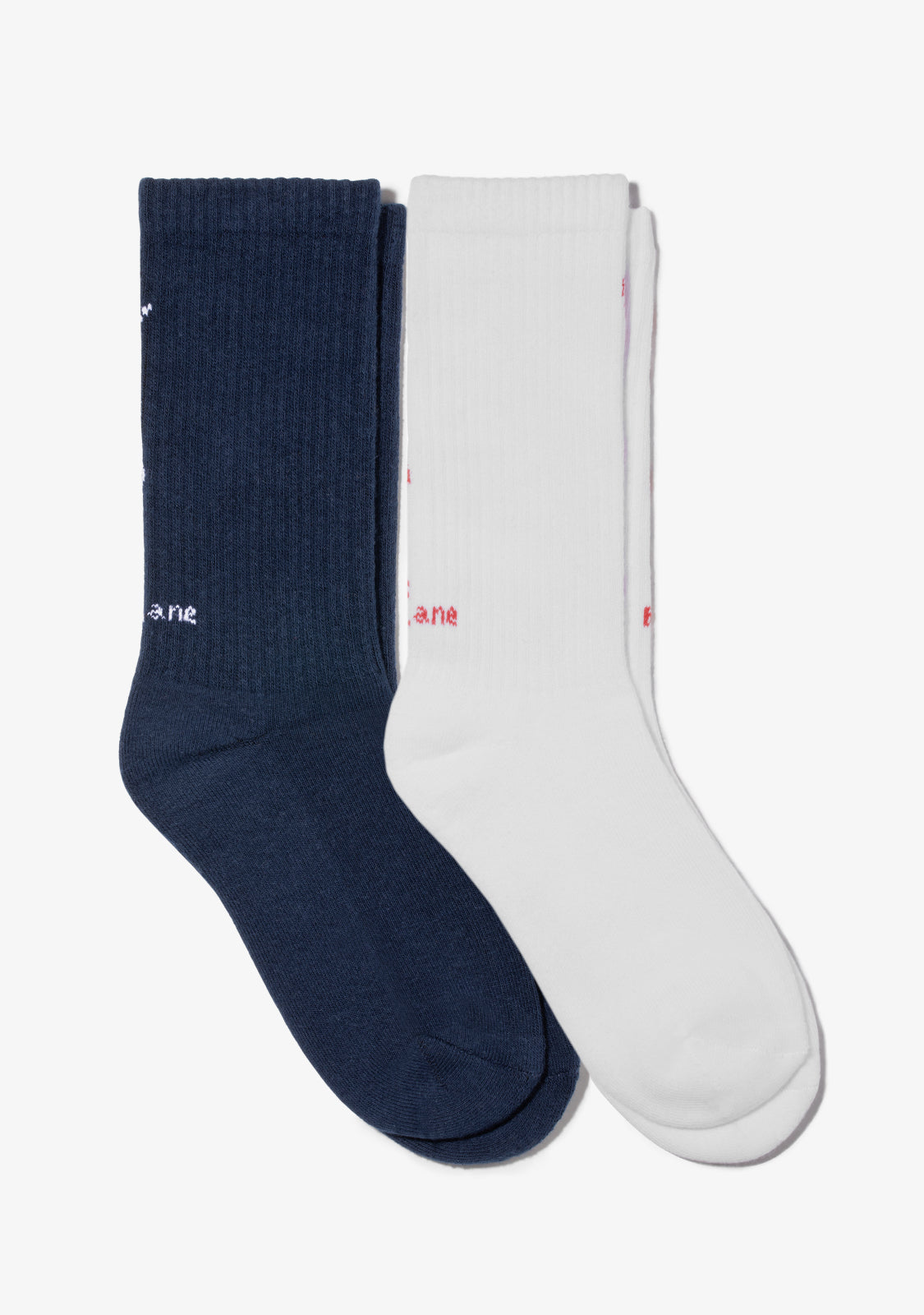 Pizza Socks 2 Pack White-Navy