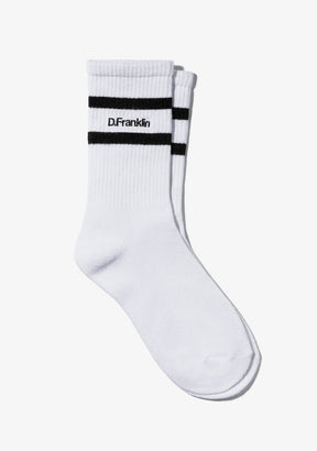 DF 2 Stripes Socks White