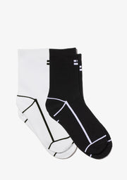 Black & White Lines Socks 2 Pack