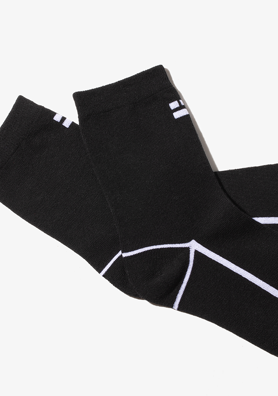 Black & White Lines Socks 2 Pack