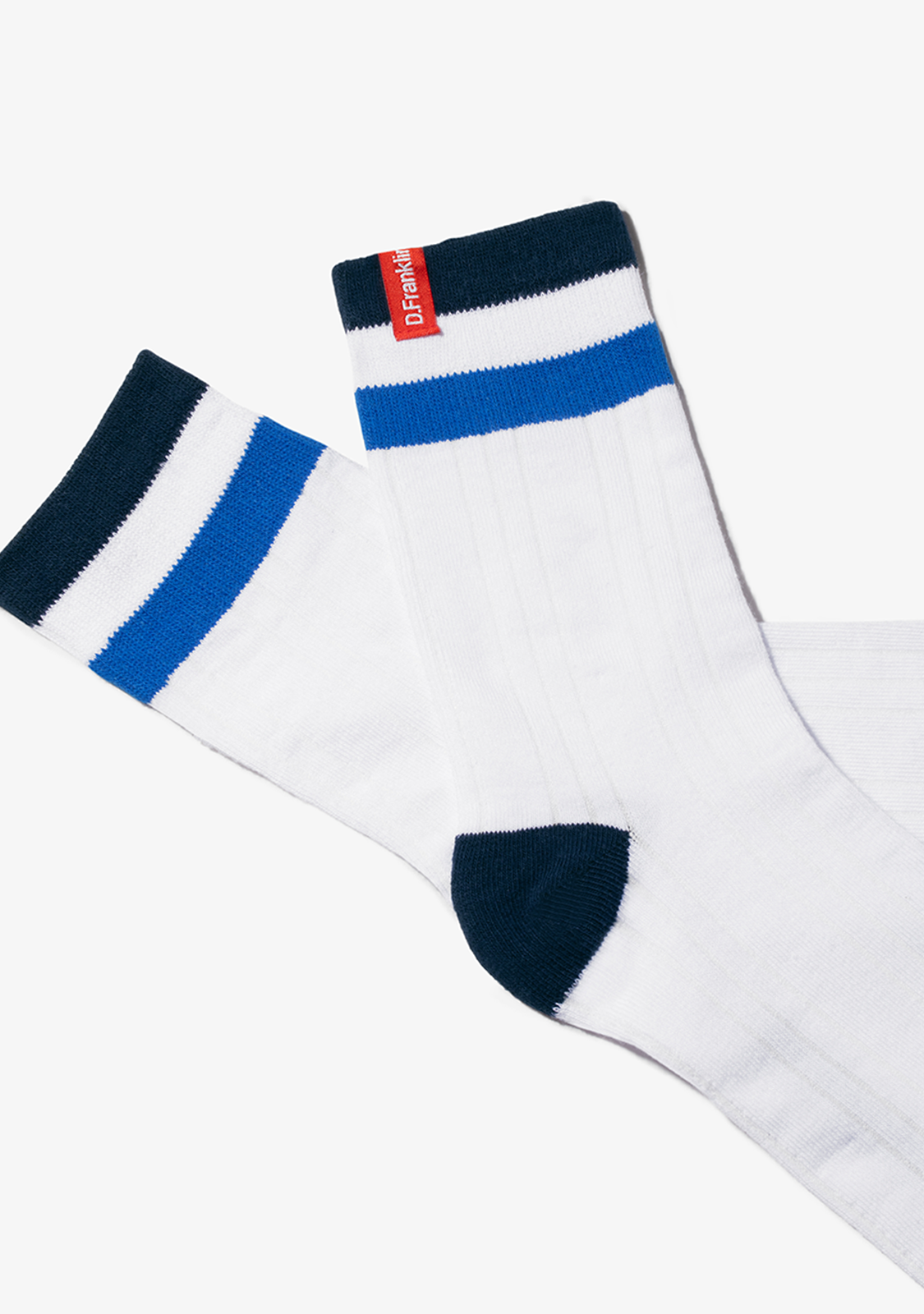 Retro 3 Stripes Cuff Socks 2 Pack Sand-White