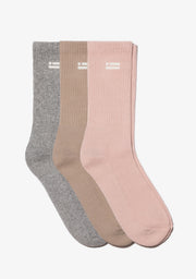 Flag Socks 3 Pack Nude