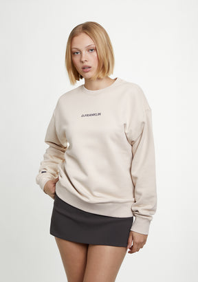 Crewneck Binary Oversize Sweatshirt Grey