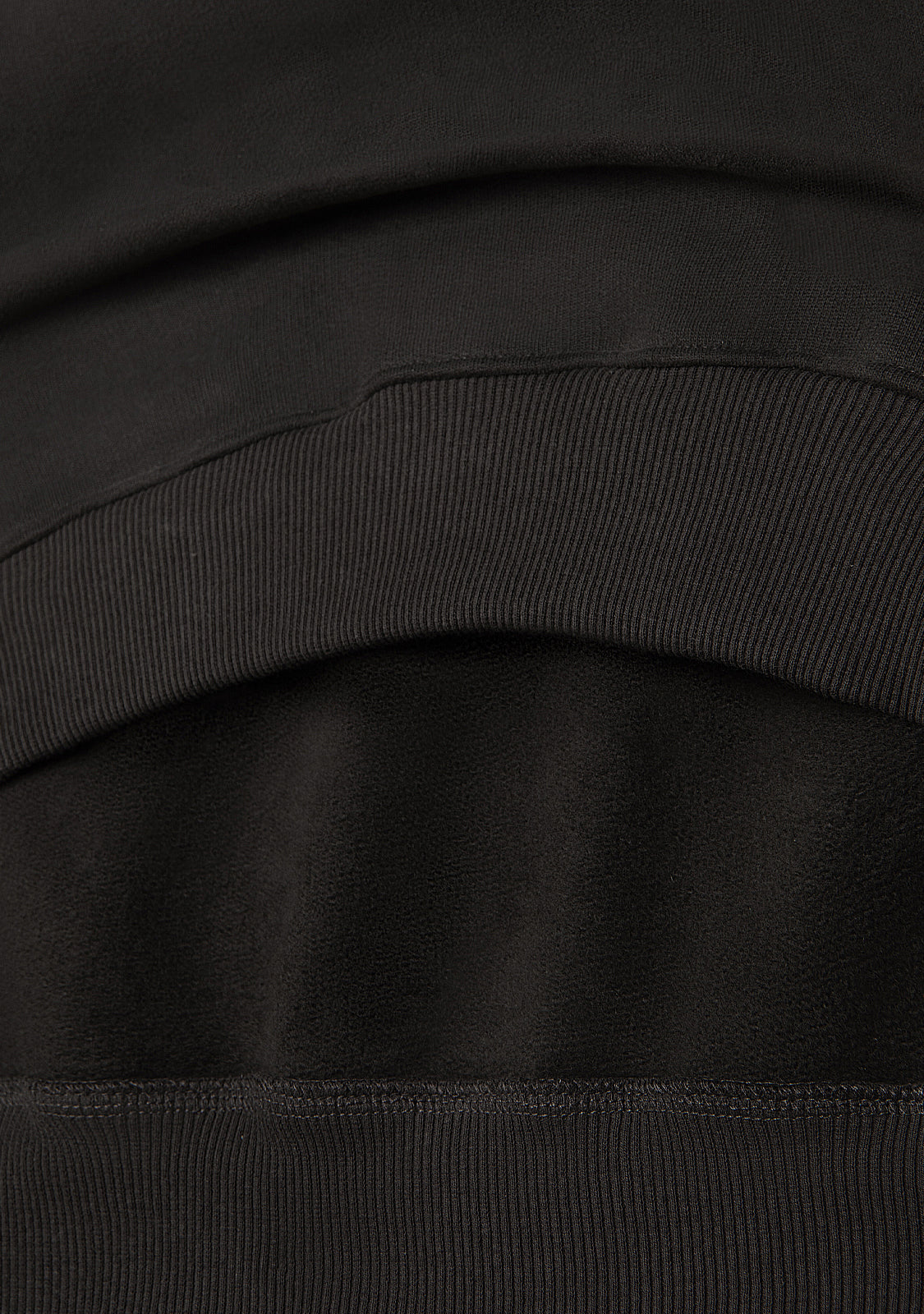 Cropped Polo Sweatshirt Anthracite