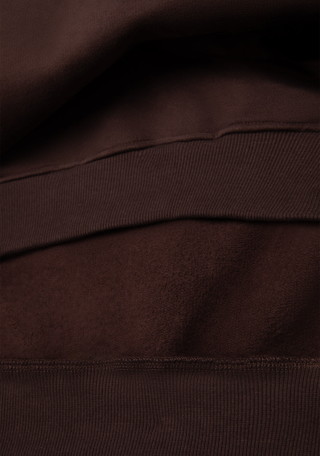 Cropped Polo Sweatshirt Brown