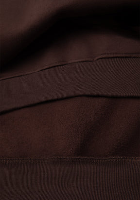 Cropped Polo Sweatshirt Brown