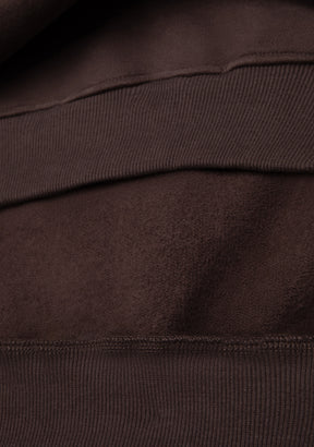 Cropped Polo Sweatshirt Brown