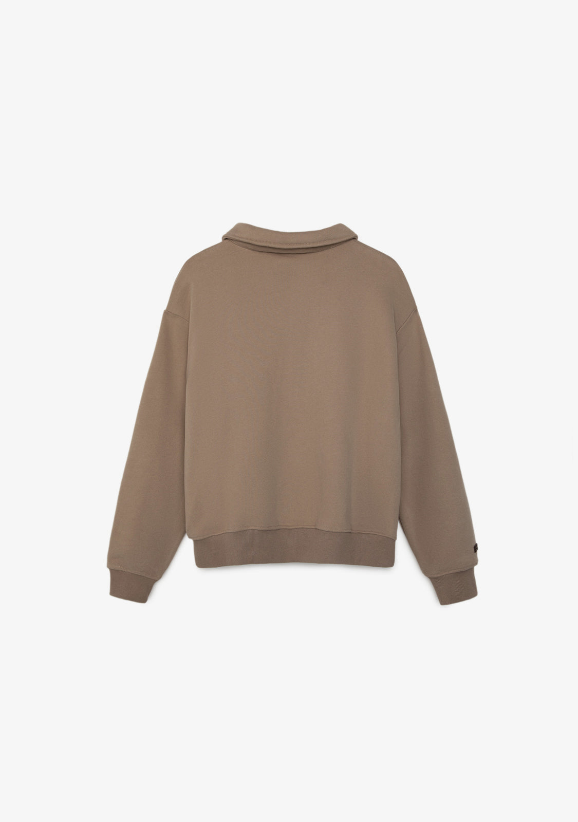 Cropped Polo Sweatshirt Sand