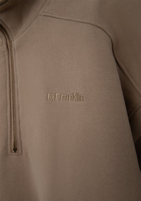 Half-Zip Sweatshirt Sand