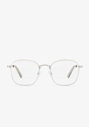 Classic Metal Square Silver / Blue Block