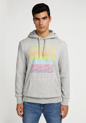 Hoodie Rainbow Grey