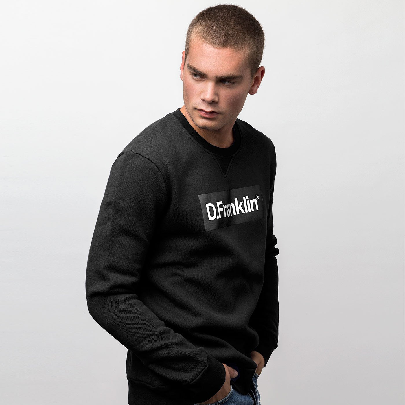 Black / White Rec Sweatshirt - Black