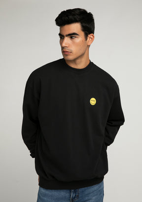 Sweatshirt Smiley Black