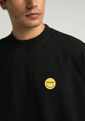 Sweatshirt Smiley Black