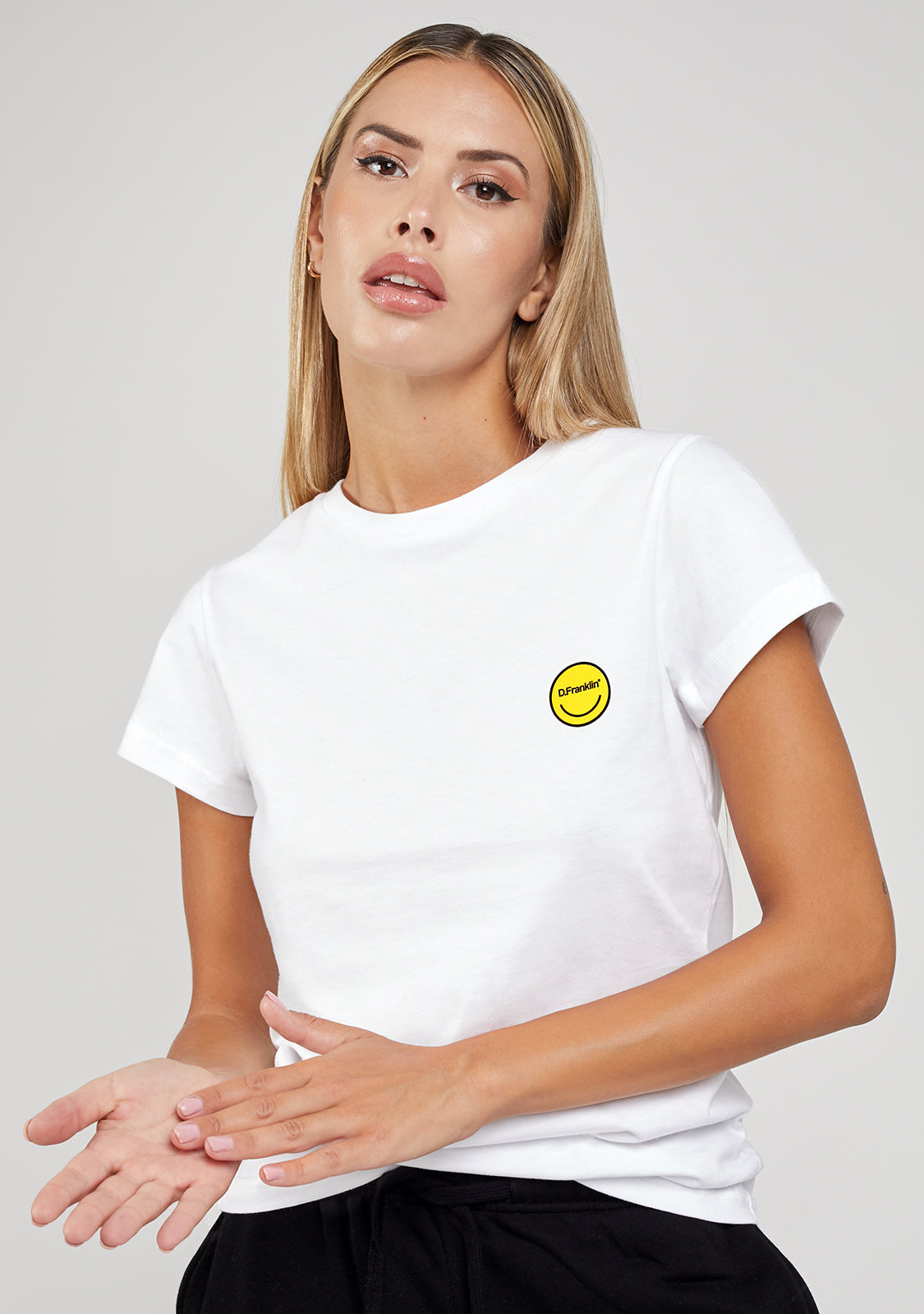 T-Shirt Smiley Female White