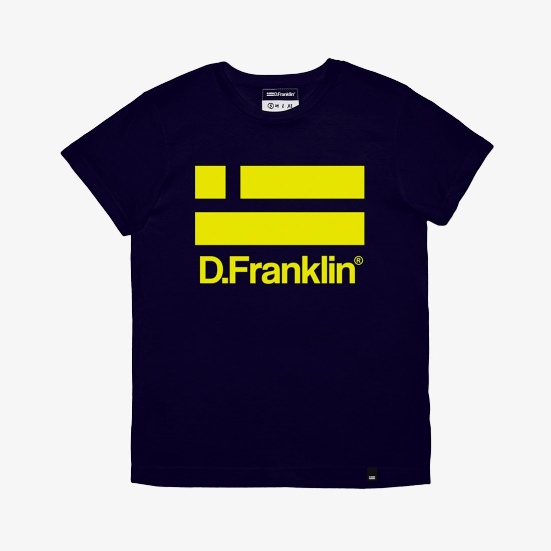 Yellow Logo Navy Tee