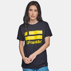 Yellow Logo Navy Tee