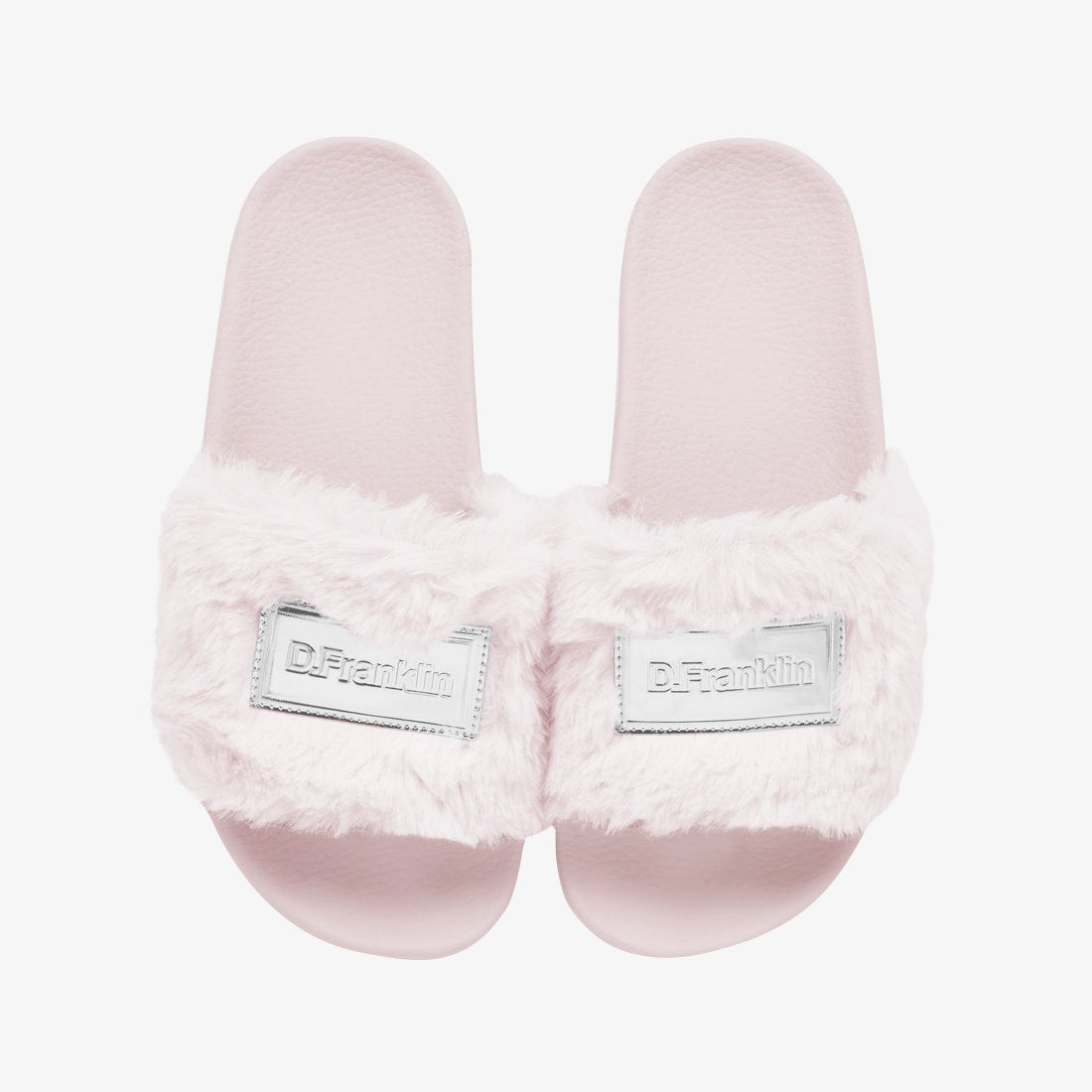 Label Fur Slides Pink