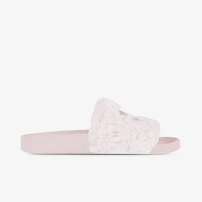 Label Fur Slides Pink