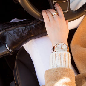 Classy Rose Gold / White
