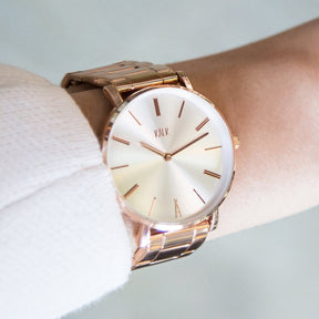 Classy Rose Gold / White