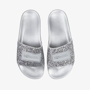 Glitter Label Slide Silver