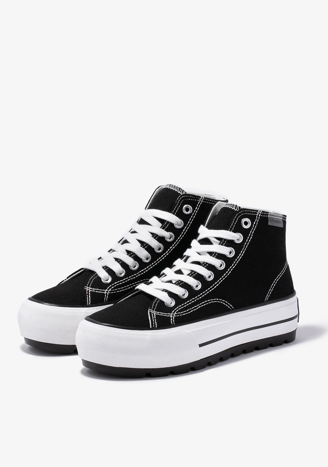 One Way Track Canvas Basic Black